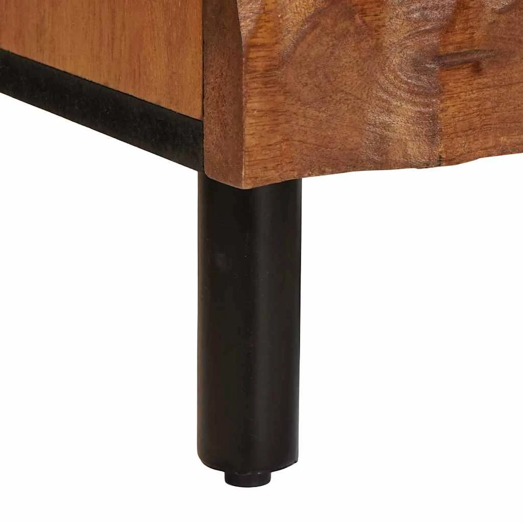 Éjjeliszekrény 2 pcs Barna 40 x 33 x 46 cm Tömör Mangófát