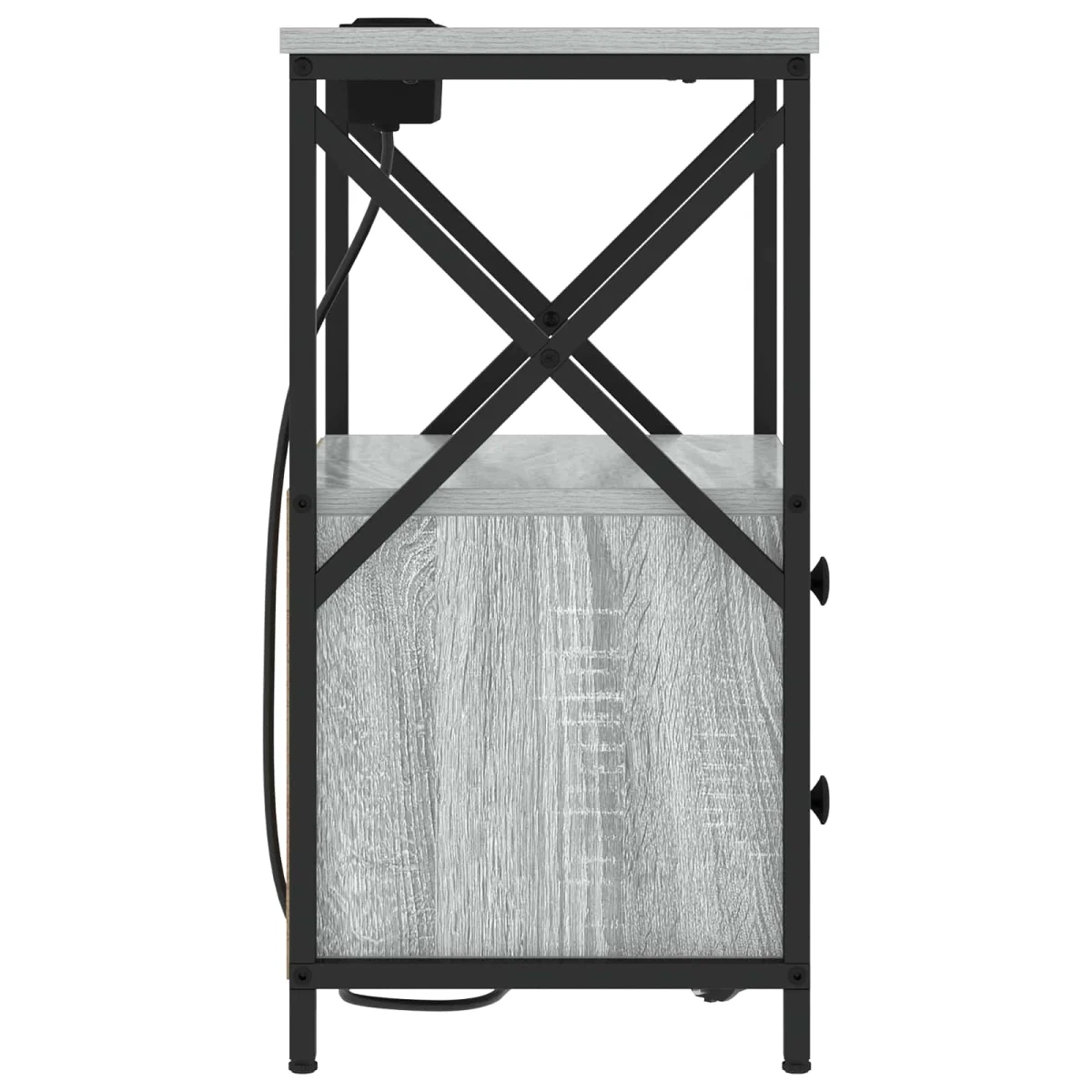 Éjjeliszekrény 2 pcs Szürke Sonoma 40 x 31 x 60 cm Faanyag