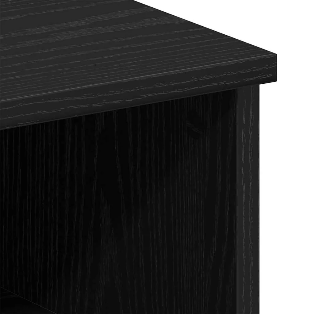 Éjjeliszekrény 2 pcs Fekete tölgy 50 x 32 x 60 cm Faanyag