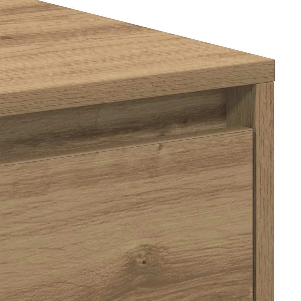 Éjjeliszekrény 2 pcs kézműves tölgy 45 x 34 x 44.5 cm Faanyag