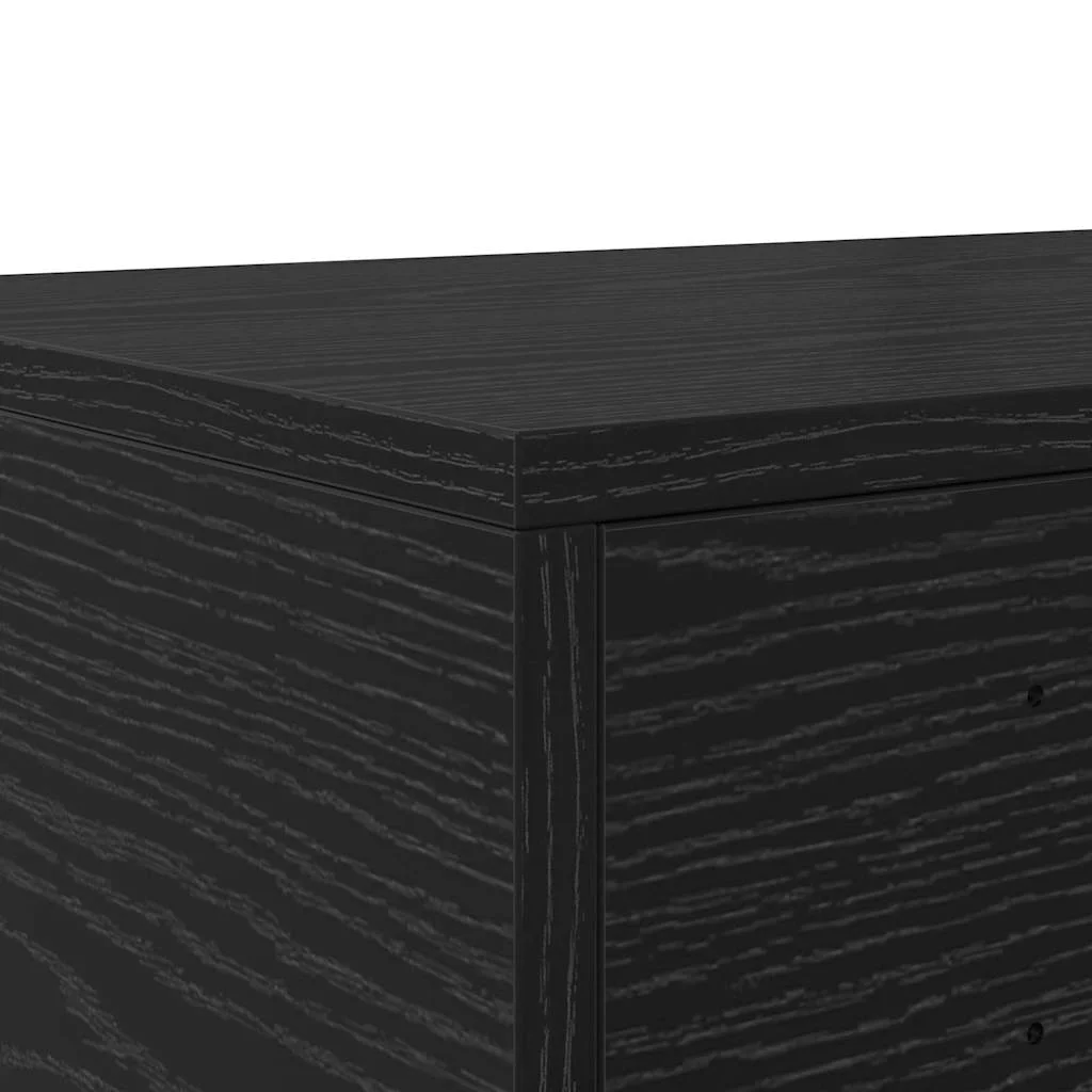 Ágyfiókok fiókkal Fekete tölgy 120 x 36,5 x 16,5 cm Faanyag