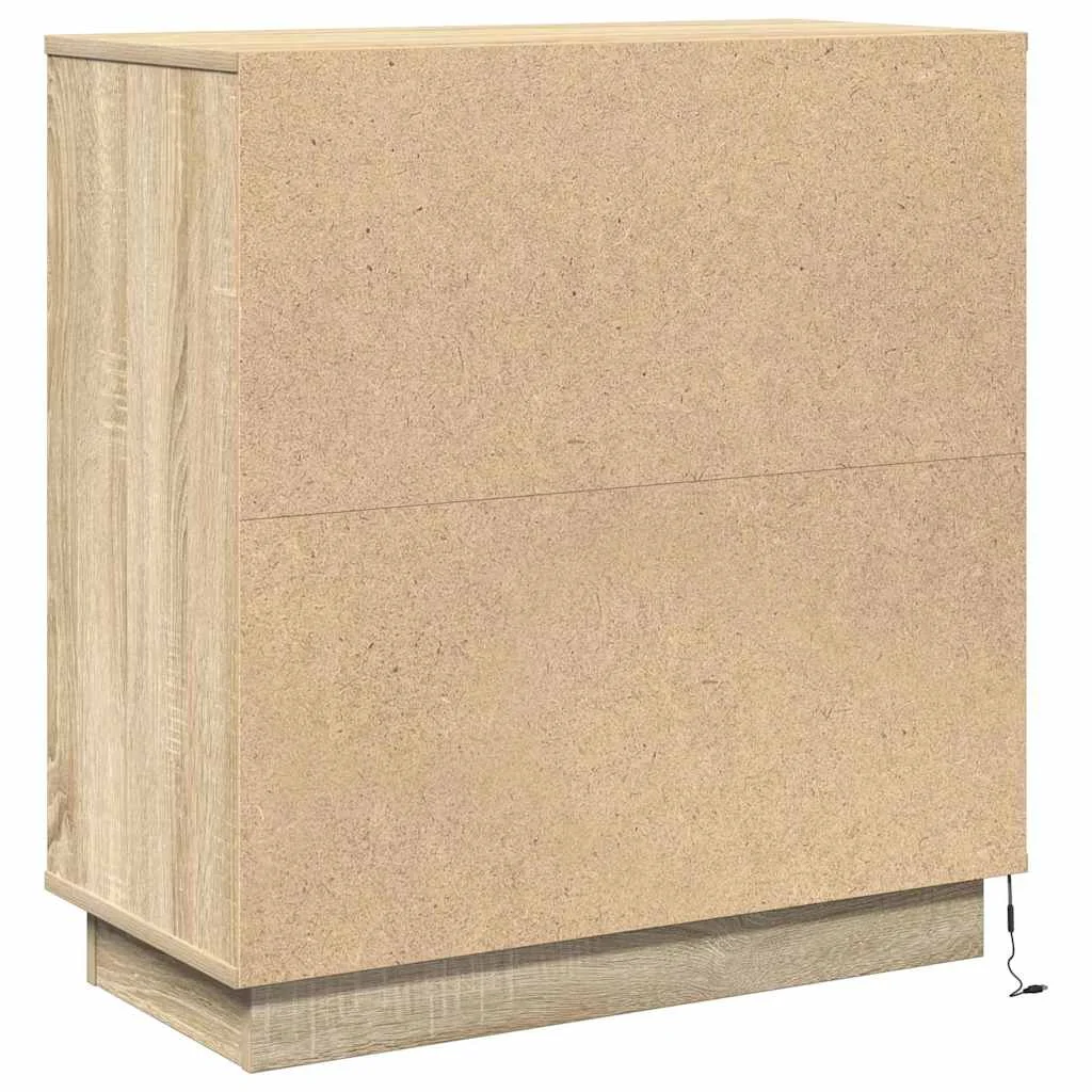 Éjjeliszekrény fiókkal Sonoma tölgy 71 x 34,5 x 75 cm Faanyag