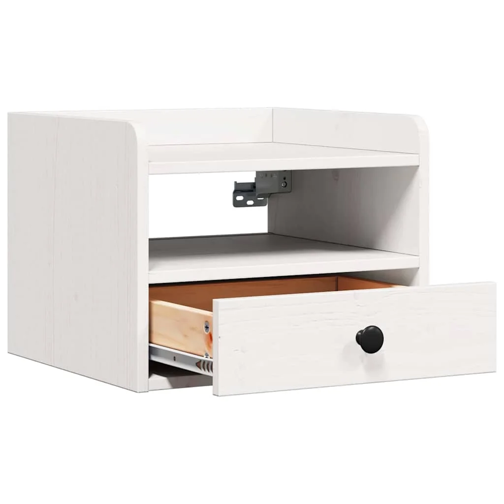 Éjjeliszekrények 2 pcs Fehér 38 x 36 x 29.5 cm Tömör fenyőfa