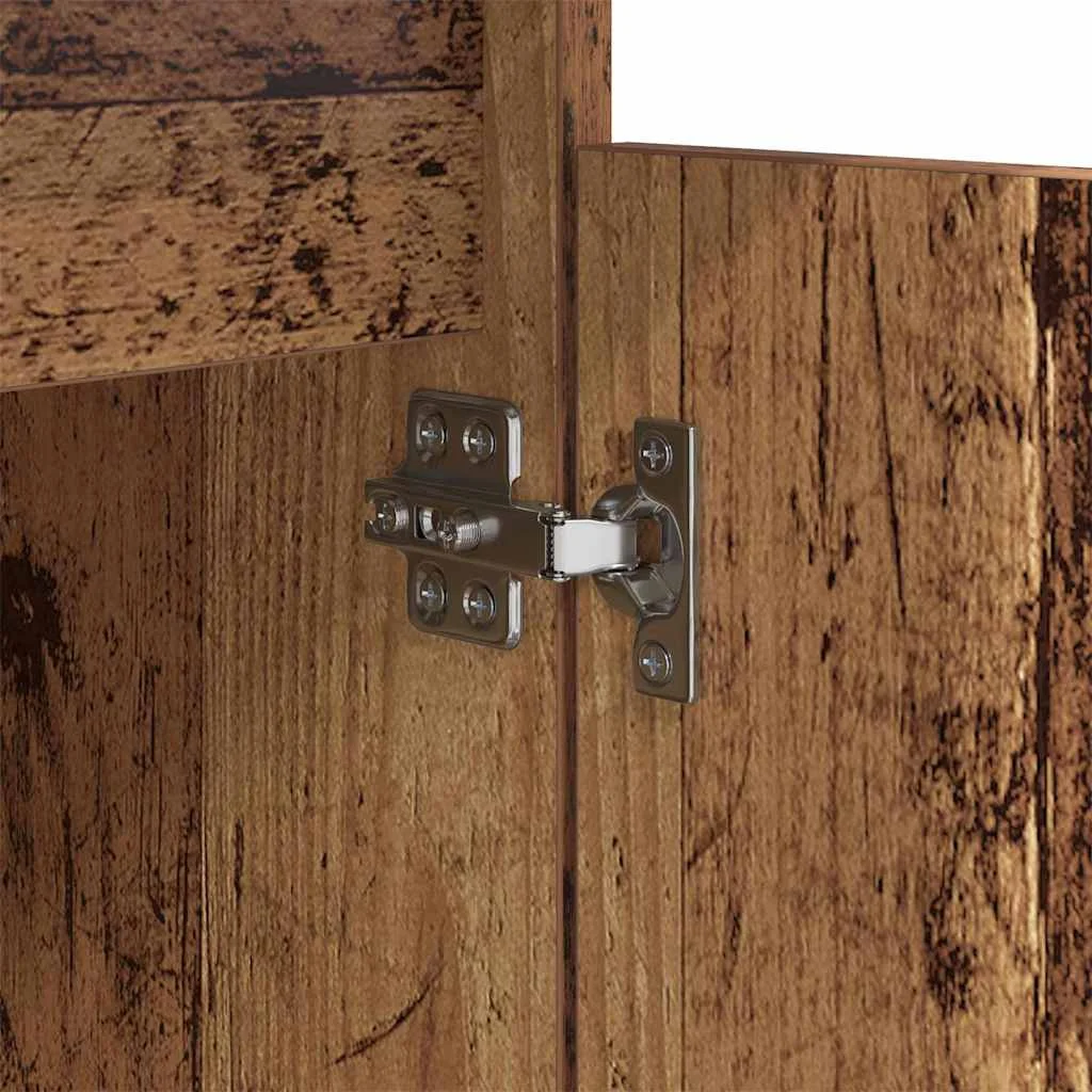 Éjjeliszekrény fiókkal 2 pcs Öreg fa 40 x 35 x 70 cm Faanyag