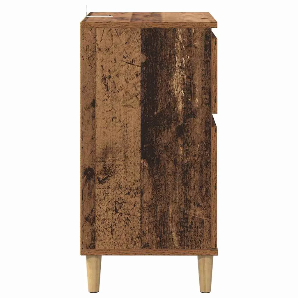 Éjjeliszekrény fiókkal 2 pcs Öreg fa 40 x 35 x 70 cm Faanyag
