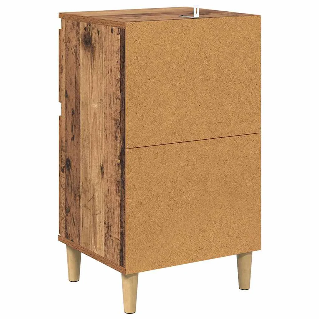 Éjjeliszekrény fiókkal 2 pcs Öreg fa 40 x 35 x 70 cm Faanyag