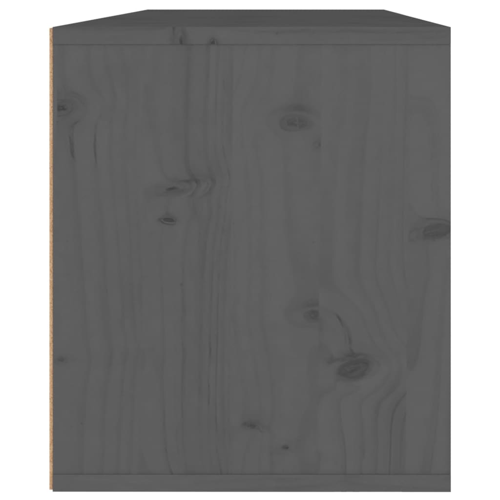 2 darab szürke tömör fenyőfa faliszekrény 45 x 30 x 35 cm