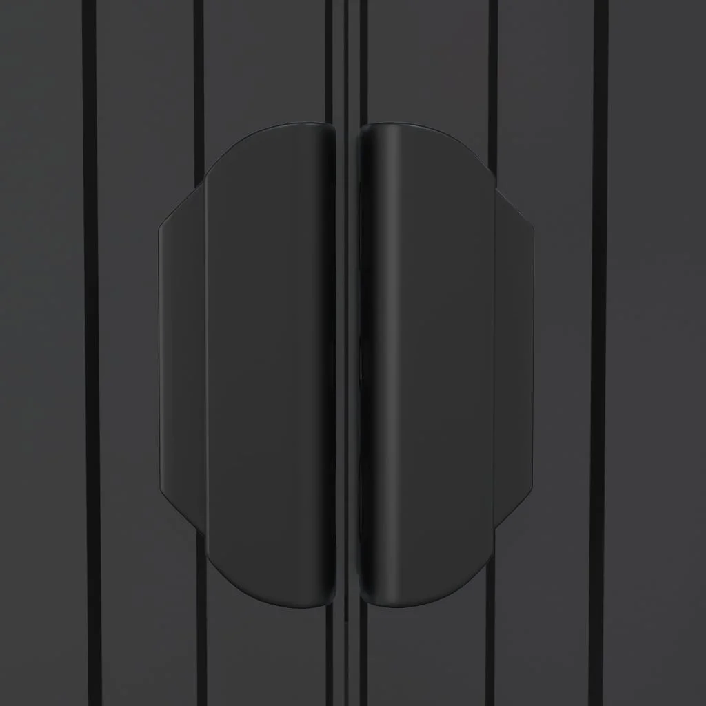 Antracitszürke horganyzott acél kerti fészer 192 x 523 x 223 cm