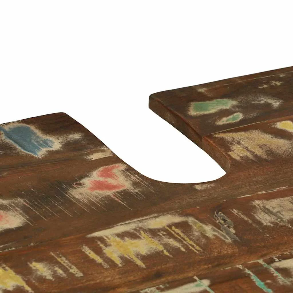 Fürdőszoba bútor szett 3 pcs Szilárd újrahasznosított fa