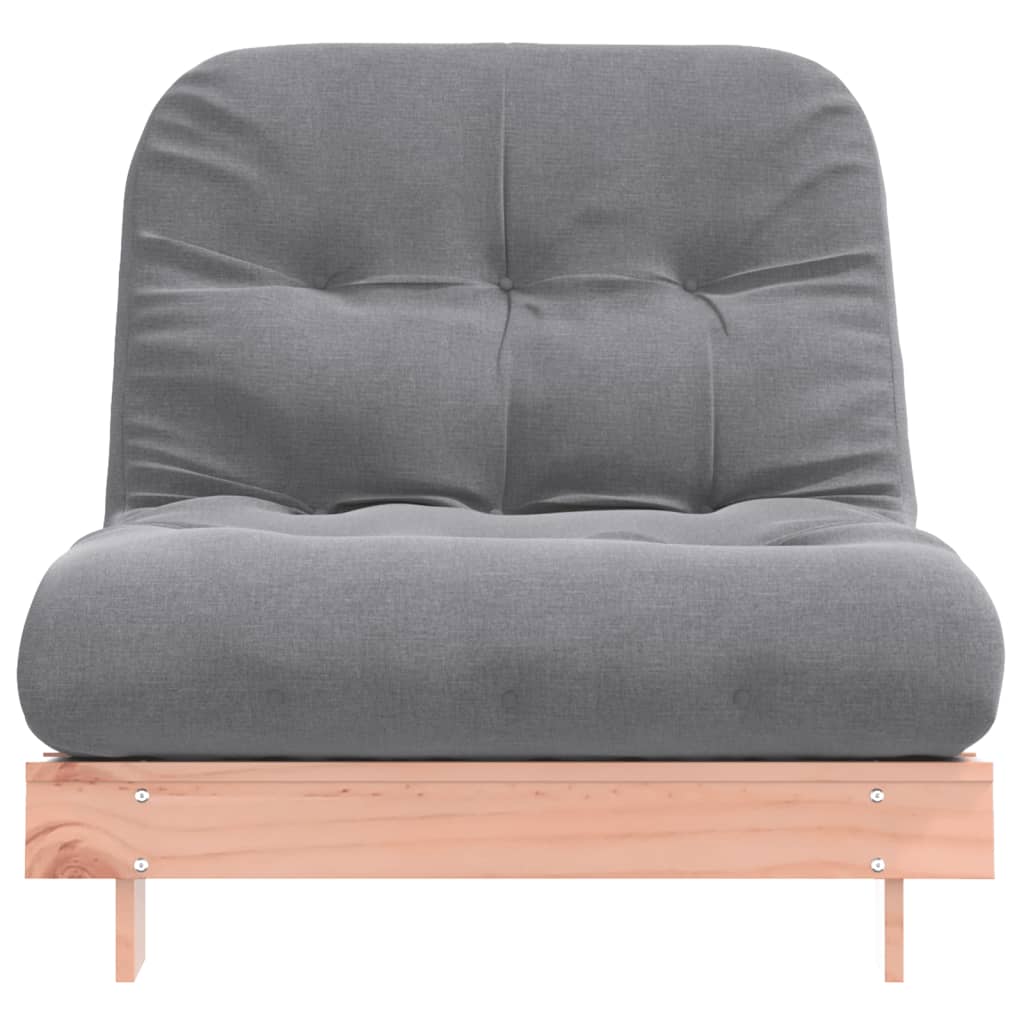 Tömör duglászfenyő futon kanapéágy matraccal 80 x 206 x 11 cm