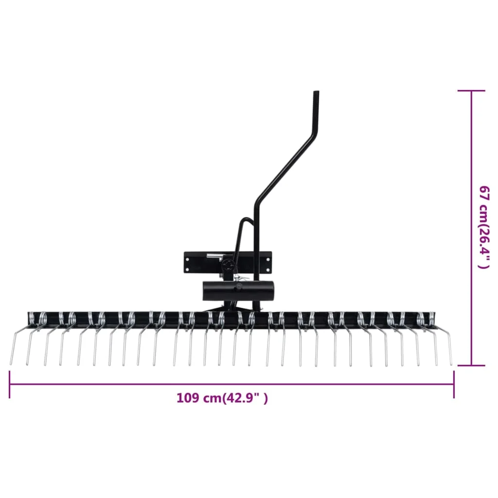 Gyepszellőztető fűnyíró traktorhoz 109 cm