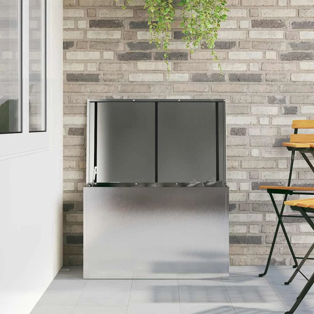 Kültéri Tároló Doboz Ezüst 80 x 50.5 x 50 cm Rozsdamentes acél