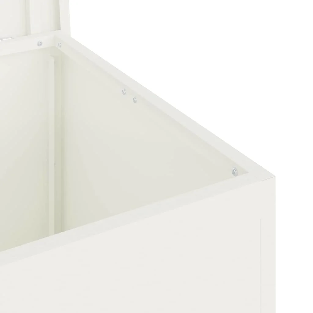 Kültéri Tároló Doboz tárolóval Fehér 55 x 50.5 x 50 cm