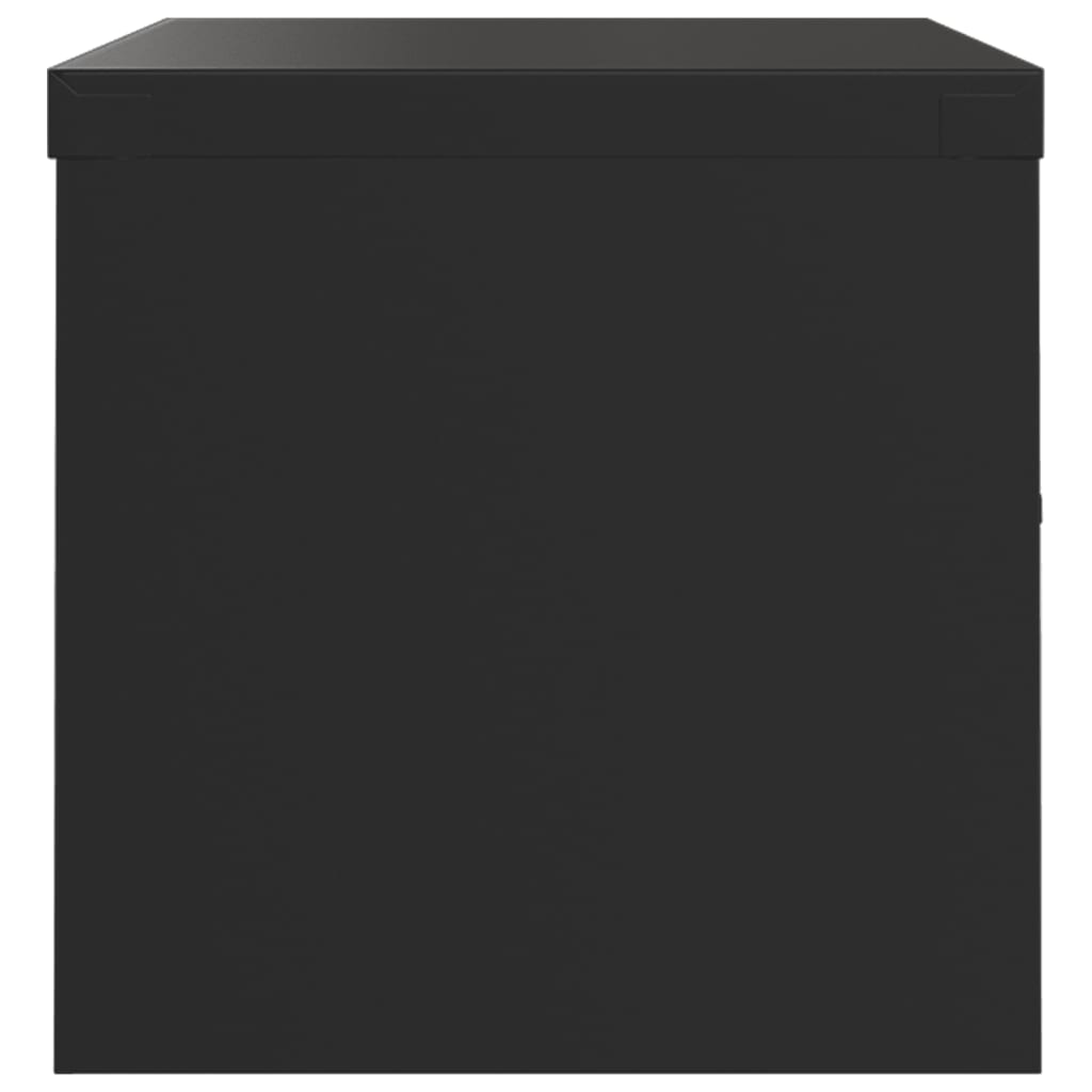 Fekete acél irattartó szekrény 90x40x40 cm