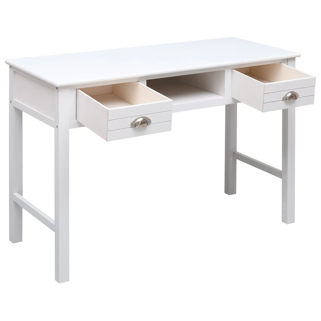 Fehér fa íróasztal 110 x 45 x 76 cm