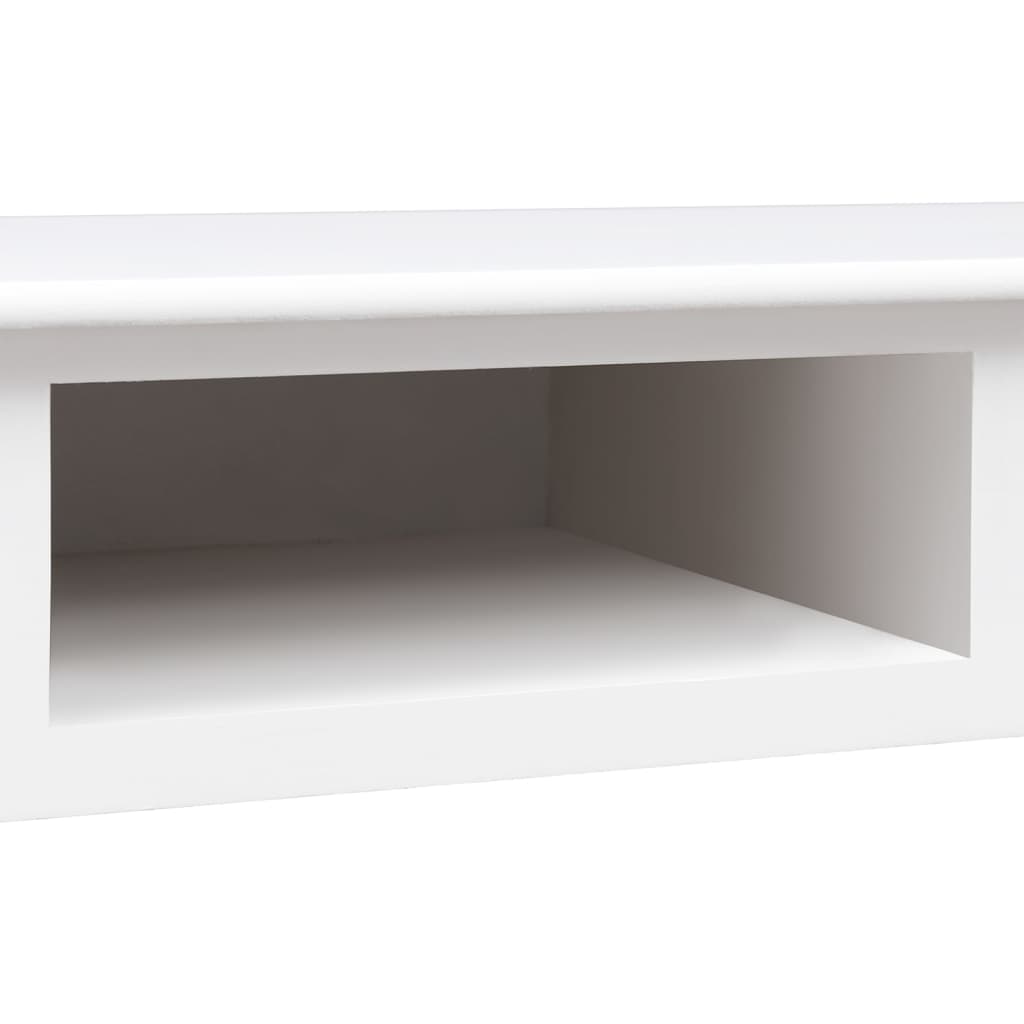 Fehér tömör császárfa íróasztal 108 x 45 x 76 cm