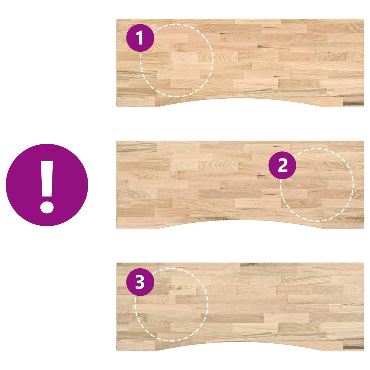 Asztal Fekete és természetes 140 x 60 cm Tömör Tölgyfa