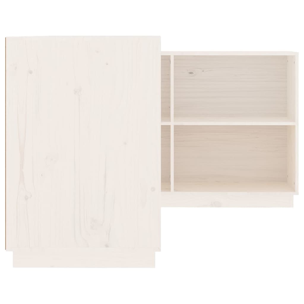 Fehér tömör fenyőfa íróasztal 110x50x75 cm