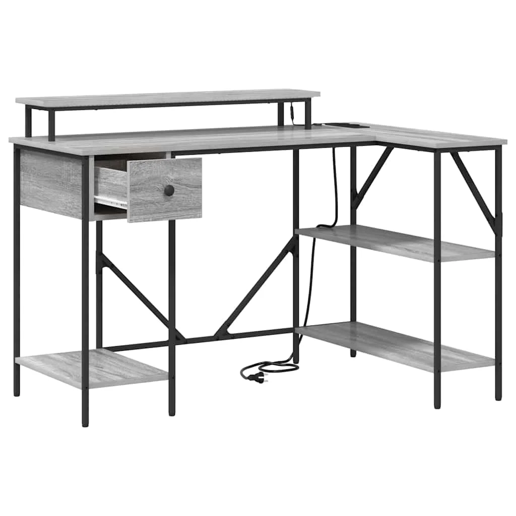 Asztal Szürke sonoma 120 x 79 x 86.5 cm Faanyag