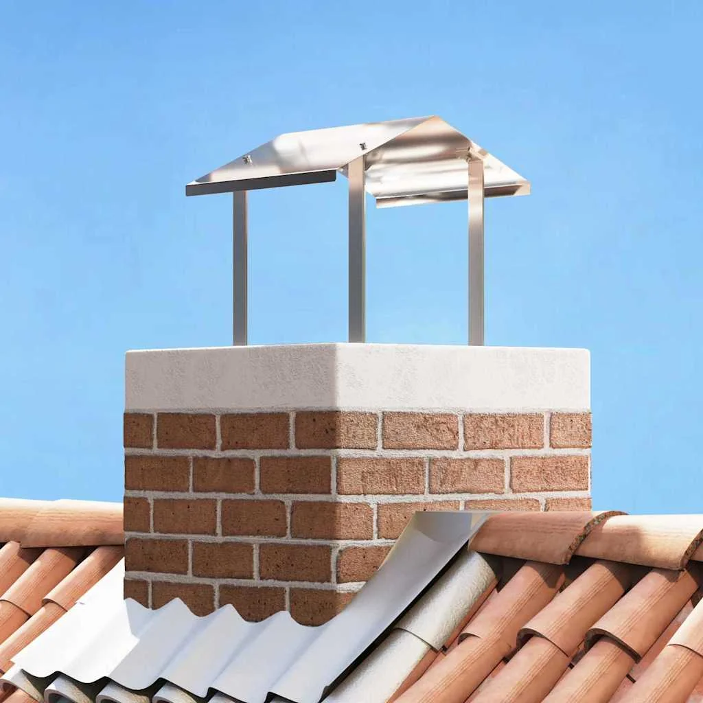 Kémény Felszerelés Ezüst 40 x 40 x 37.5 cm Rozsdamentes acél