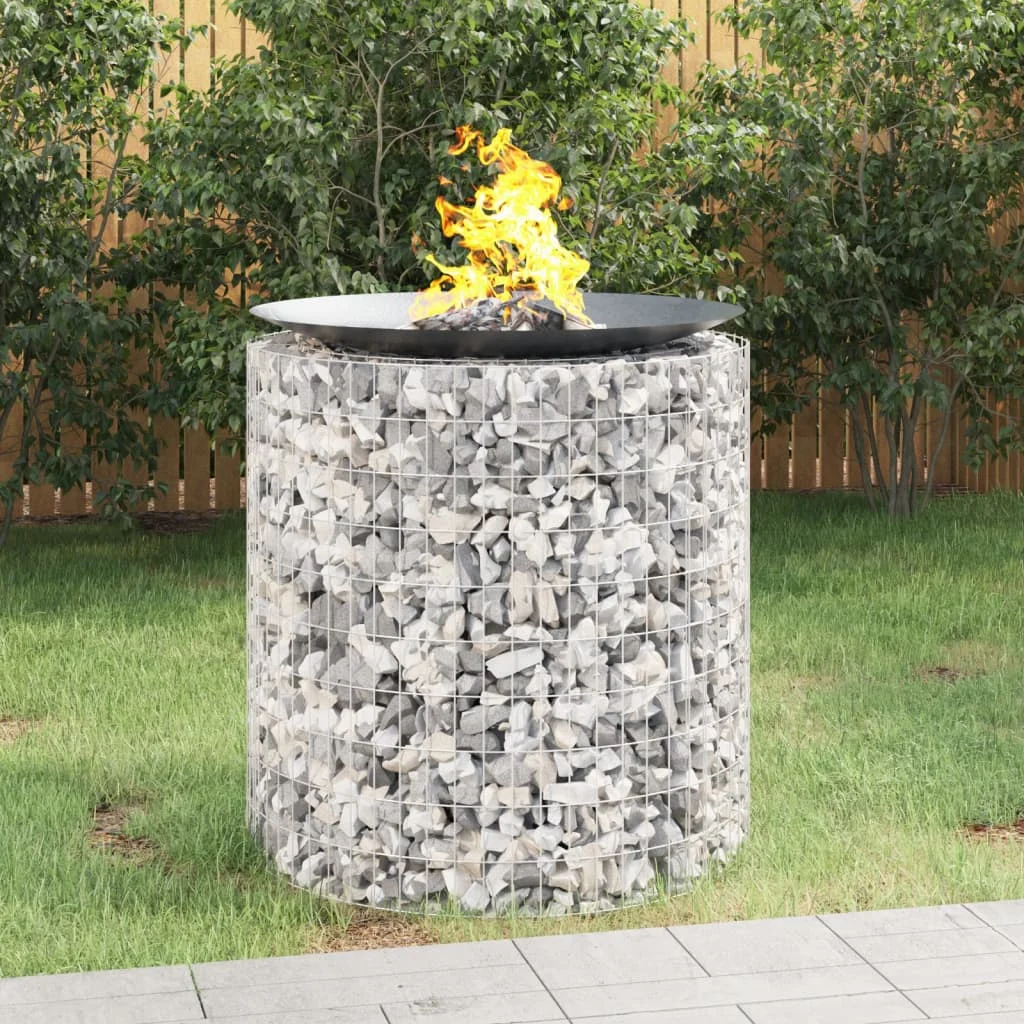 Horganyzott vas gabion tűzrakó Ø 100 cm