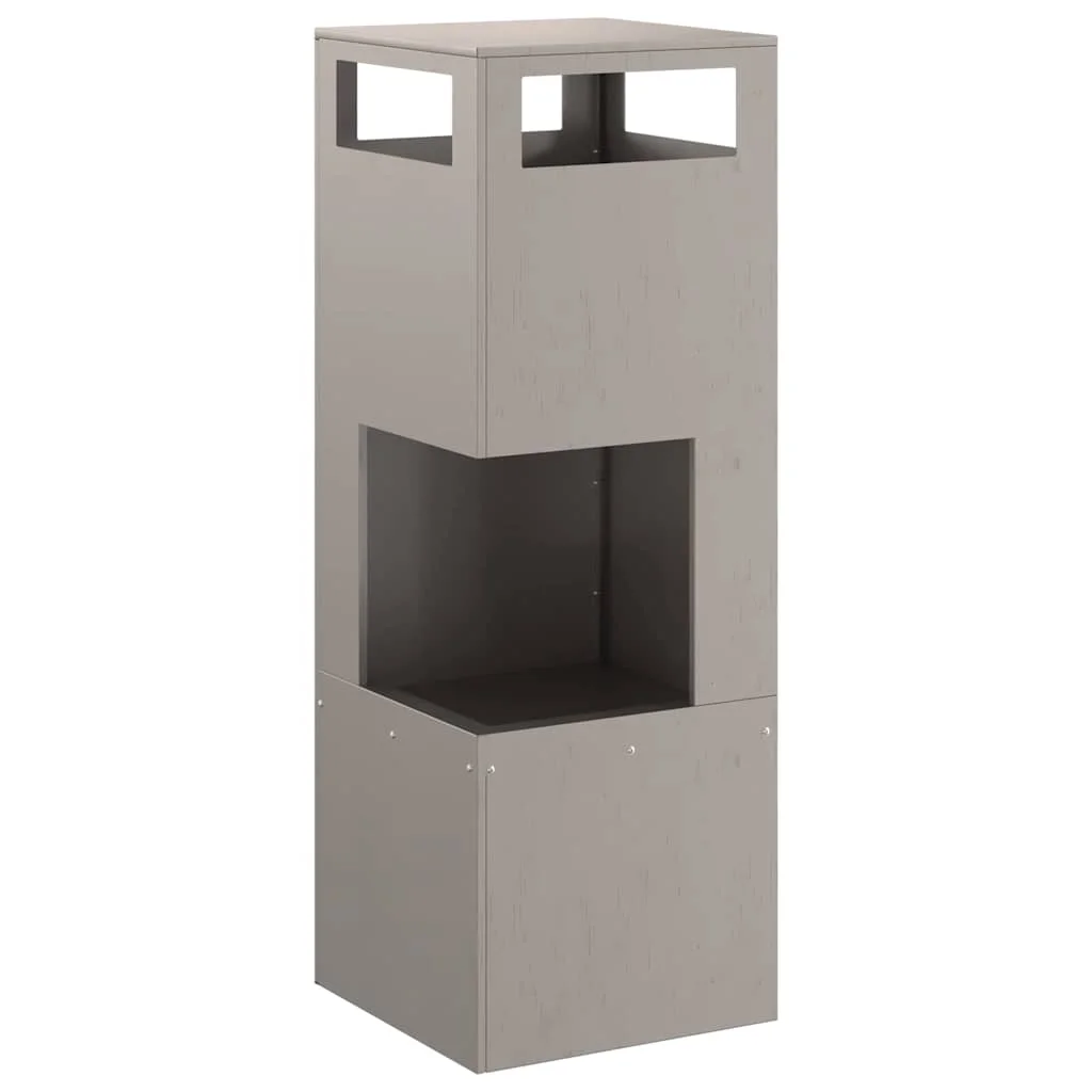 Tűzrakóhely Négyzet 35x35x100 cm Viharvert Acél