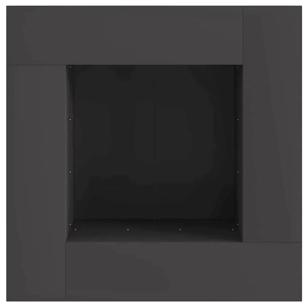 Tűzrakó Fekete 80 x 80 x 40 cm Acél