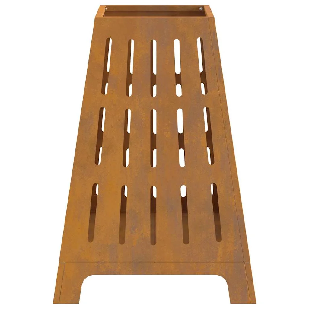 Tűzrakóhely Négyzetes 50x50x70 cm Időjárásálló Acél