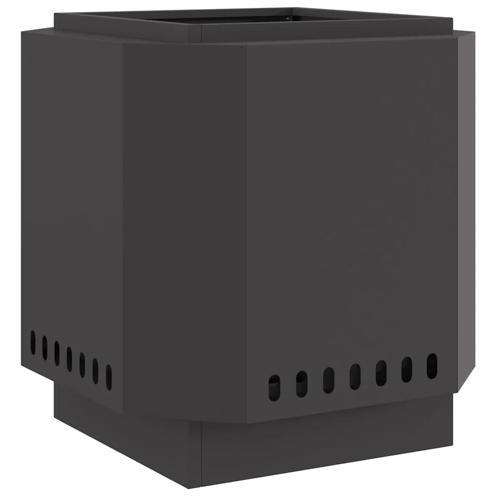 Füstmentes Tűzhely Fekete 48x48x51 cm Acél