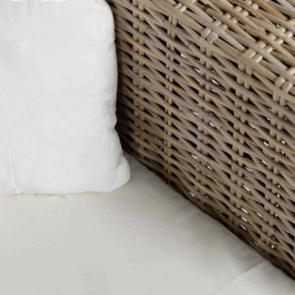 7 darabos kétszemélyes valódi rattan kanapé szett 