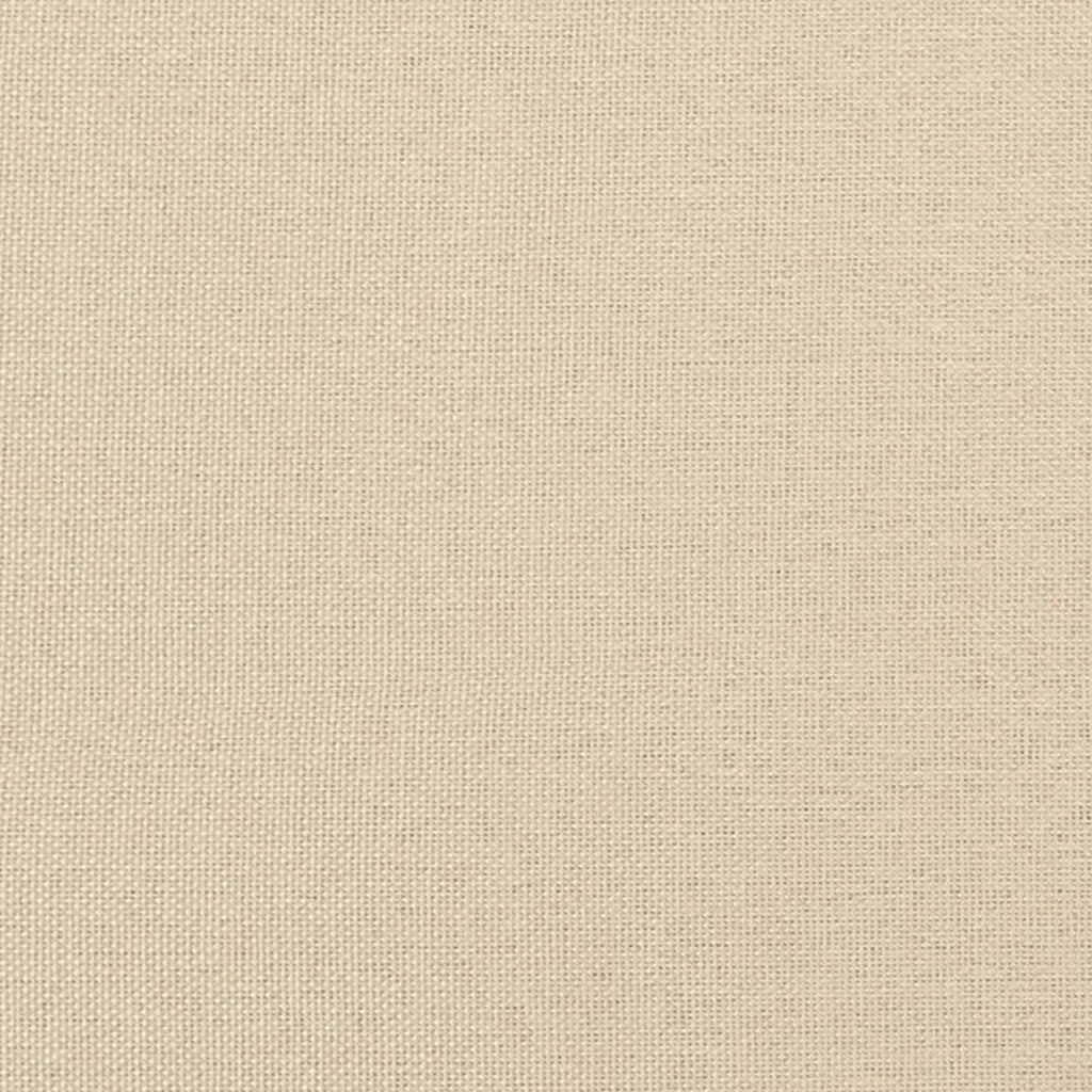 Kétszemélyes krémszínű szövetkanapé 120 cm