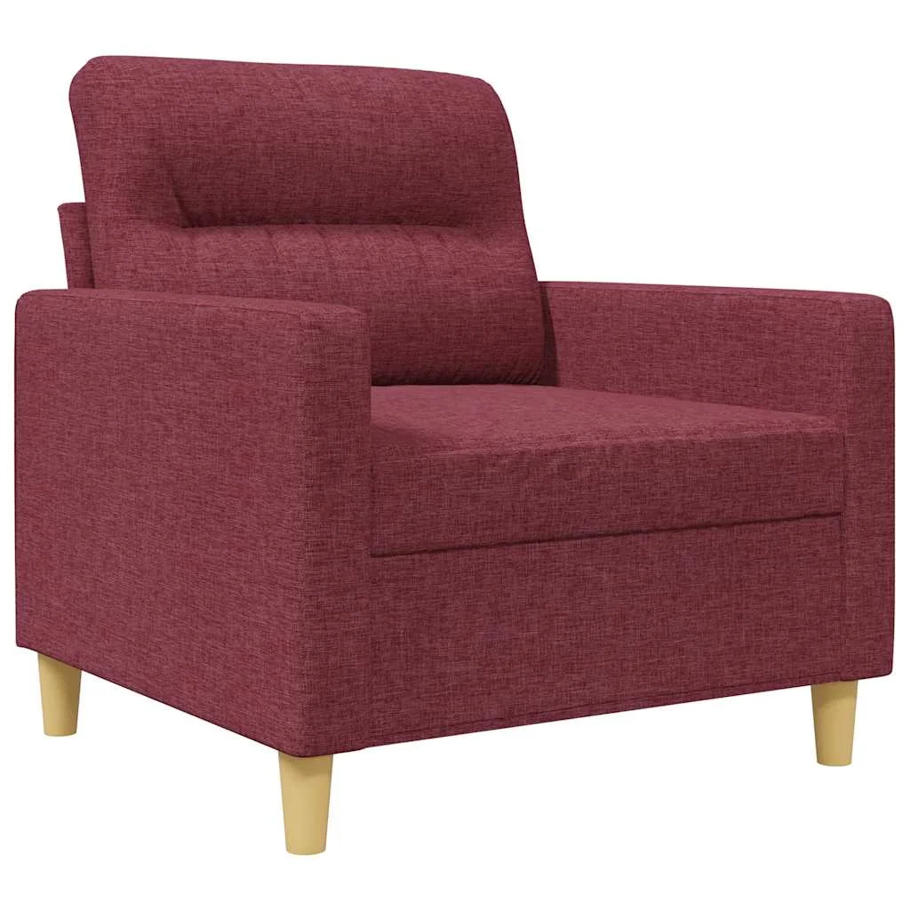 Bordó szövet kanapéfotel 60 cm