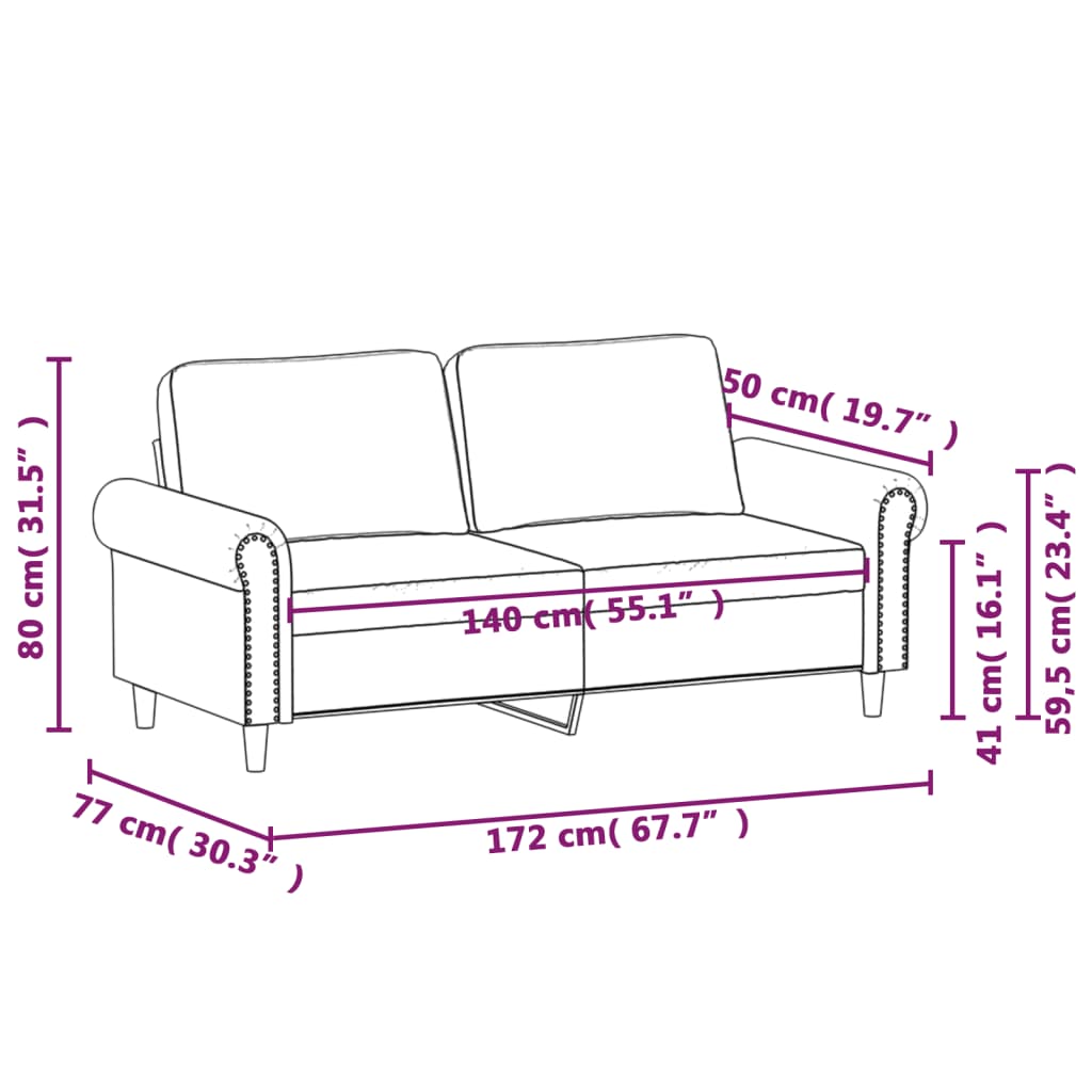 Kétszemélyes sötétzöld bársony kanapé 140 cm