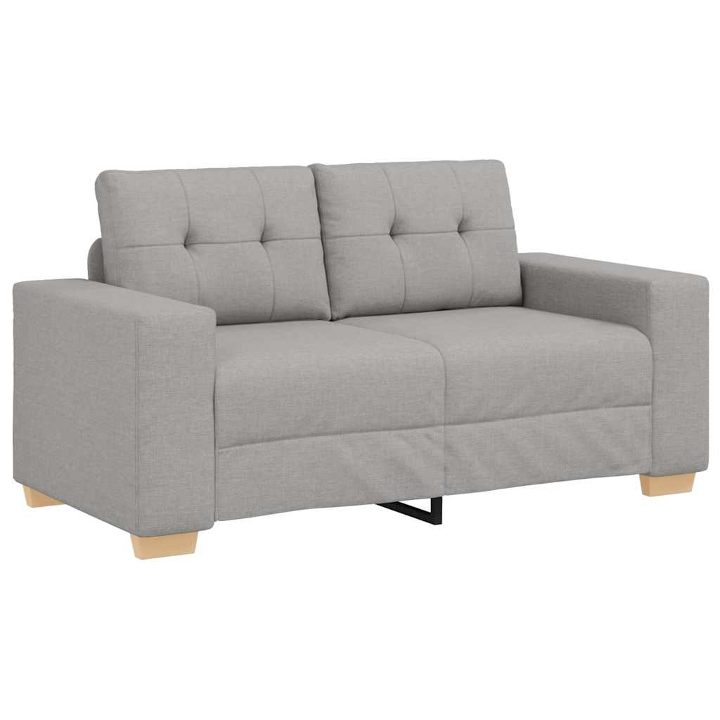 Felhőszürke szövet loveseat kanapé 120 cm