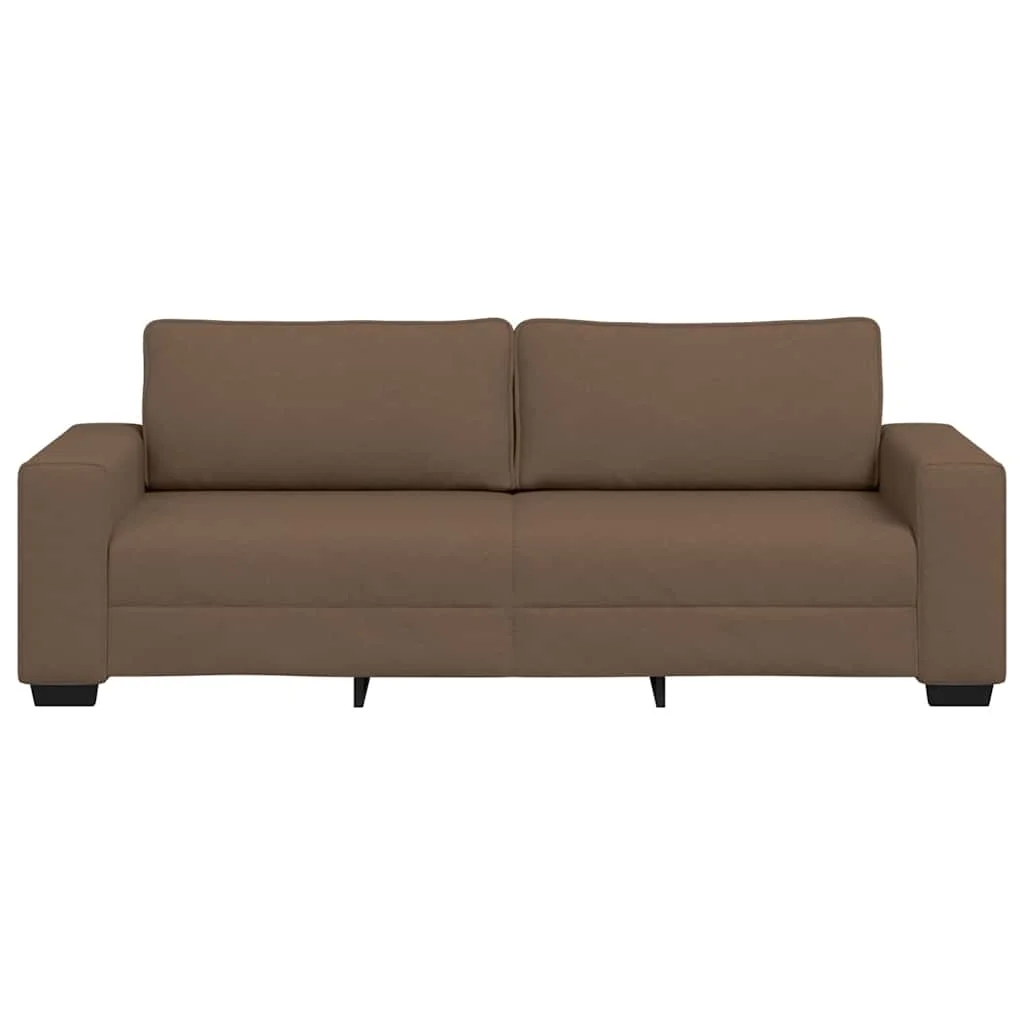 3 személyes barna szövetkanapé 180 cm