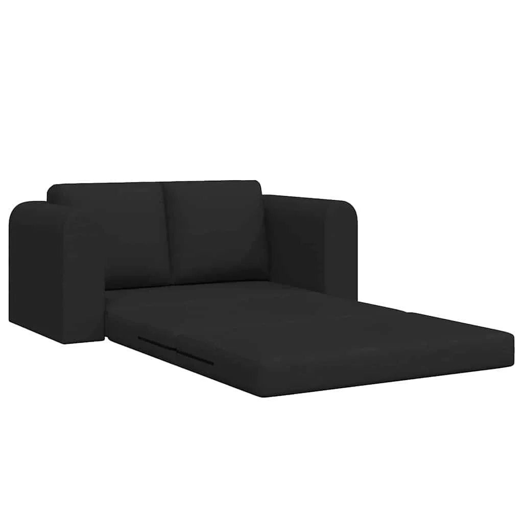 Kanapéágy 60cm Fekete szövet