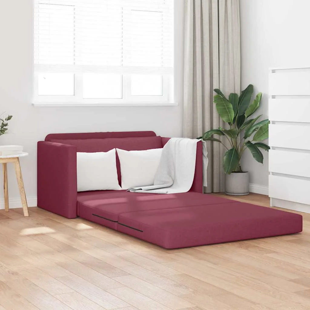 Kanapéágy 110cm Bordó szövet
