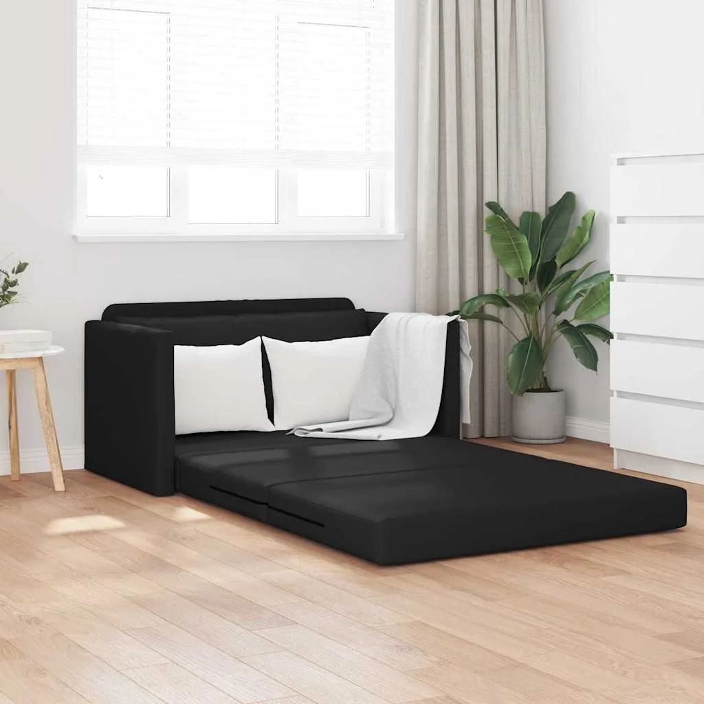 Kanapéágy 110cm Fekete Mübőr