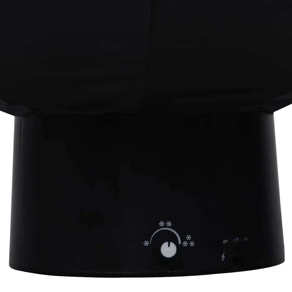 Fekete PVC havazó karácsonyfa ernyő alakú talppal 75 cm