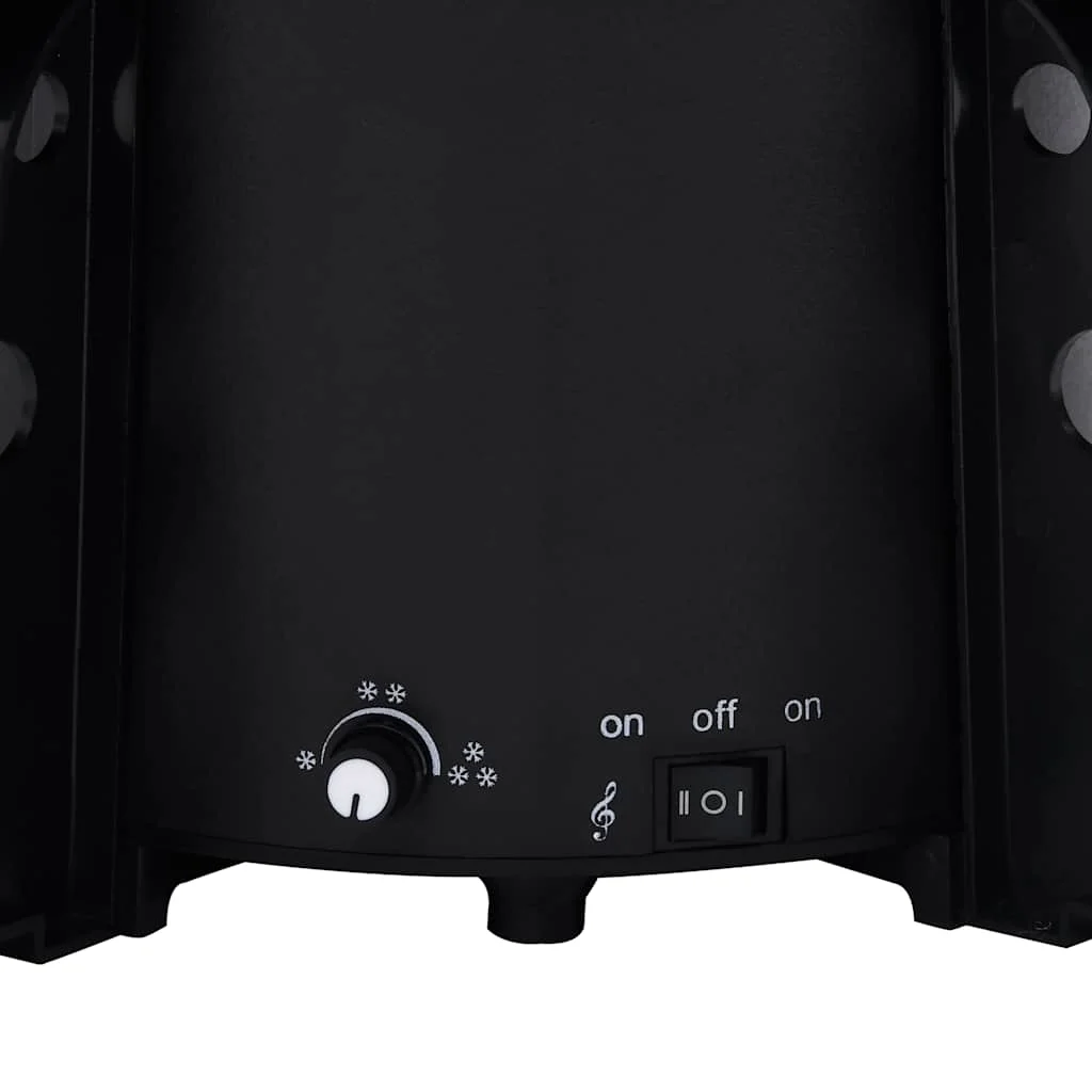 Fekete PVC havazó karácsonyfa ernyő alakú talppal 190 cm