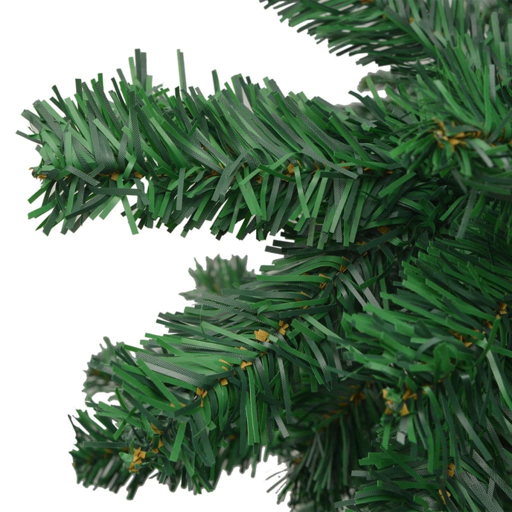 Zöld megvilágított műkarácsonyfa gömb szettel 240 cm L