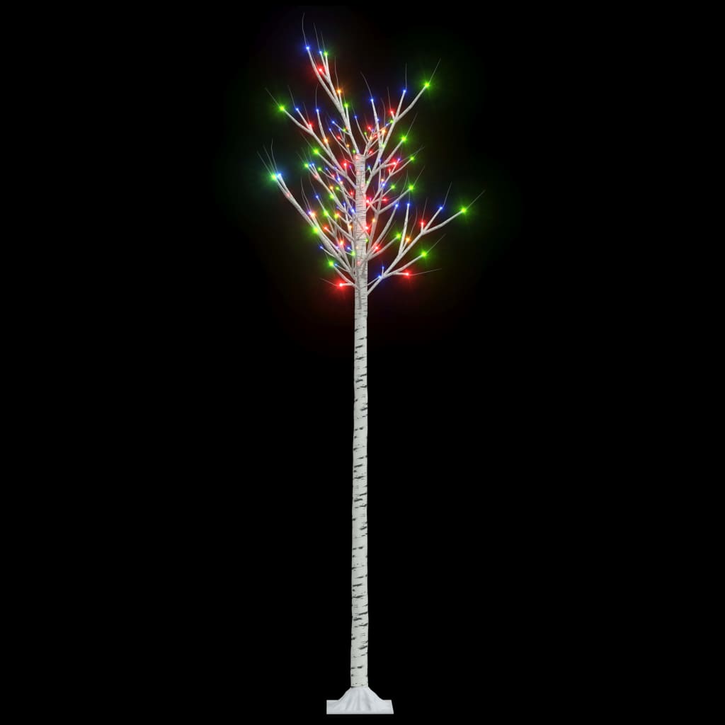200 LED-es bel-/kültéri színes fűzfa karácsonyfa 2,2 m