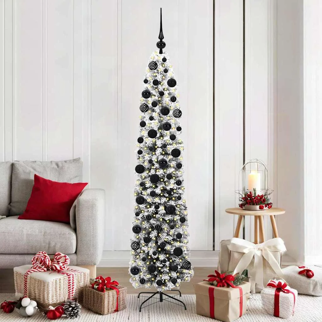 Mű karácsonyfa 300 LED-del Zöld 180 cm PVC, acél és műanyag