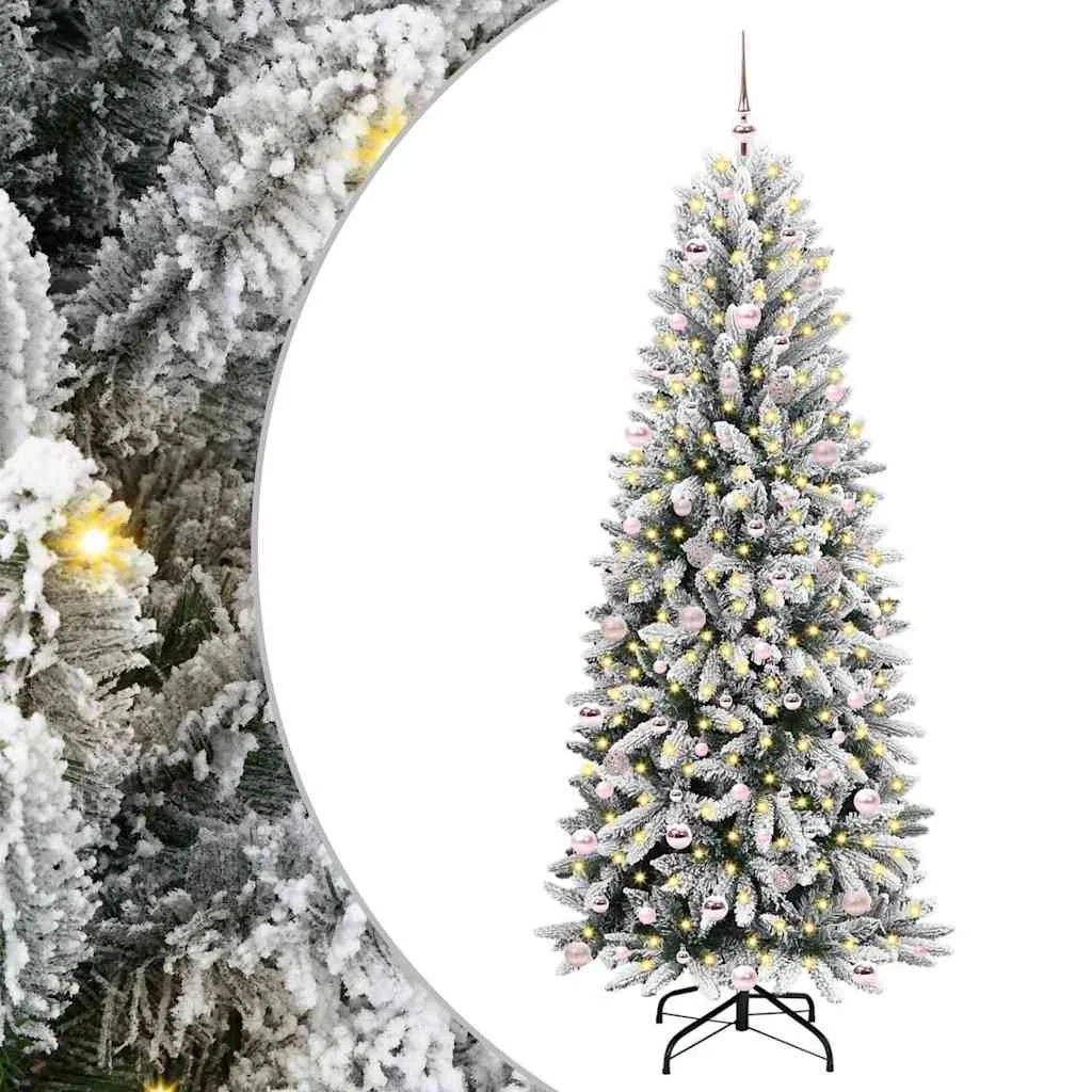 Mű karácsonyfa Fehér 240 cm PVC és Műanyag és Acél és PE