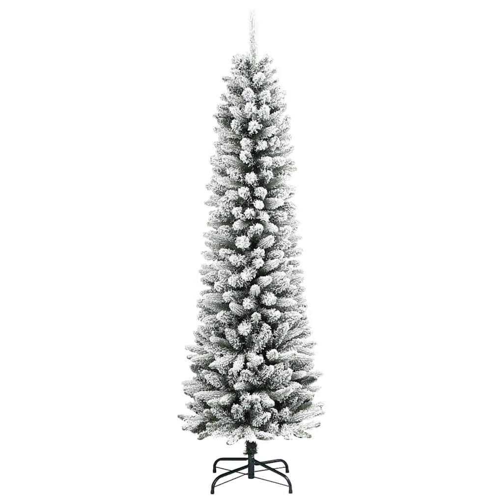 Mű karácsonyfa 300 LED-del Fehér 240 cm PVC és Fém és Műanyag