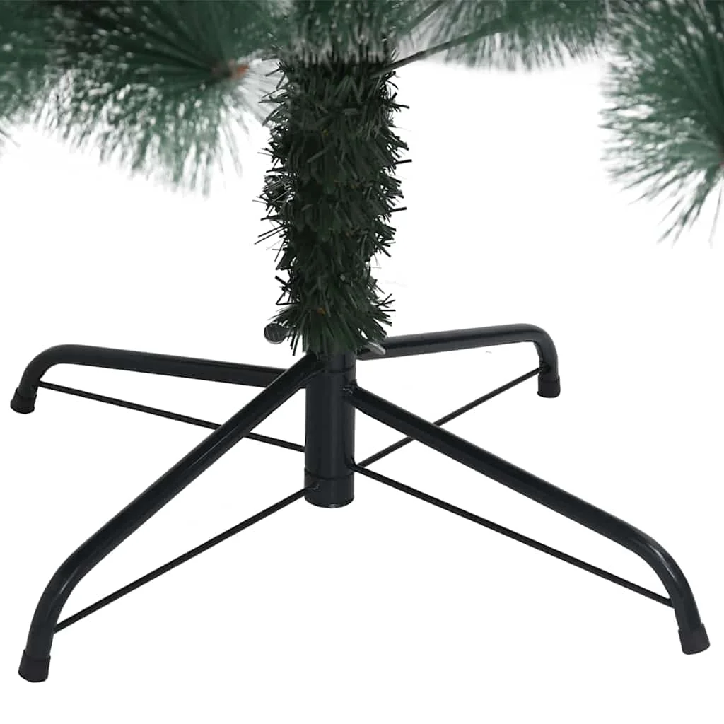 Műfenyő LED karácsonyfával és gömbökkel Zöld 210 cm PET