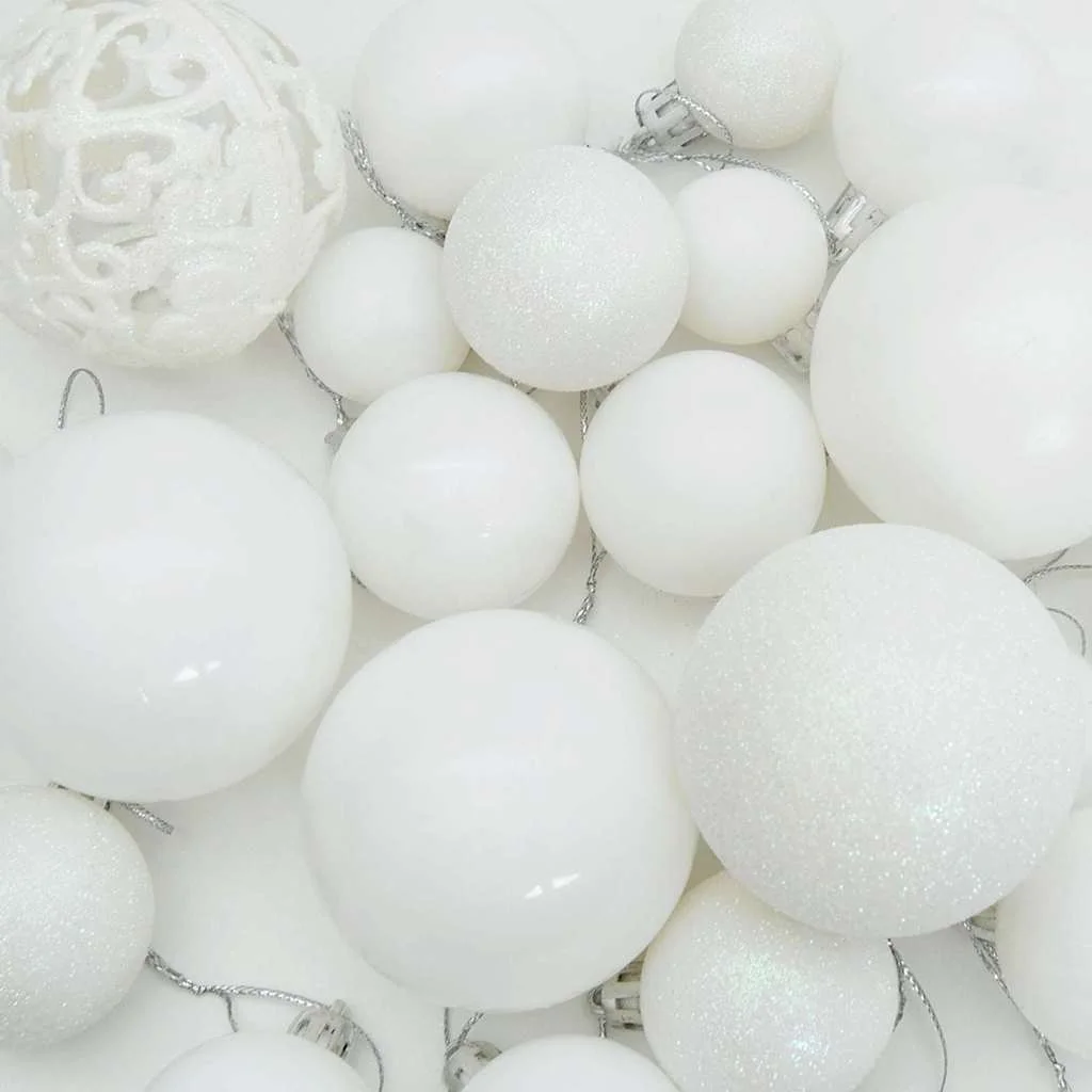 Mesterséges, előre világított karácsonyfa gömbökkel Zöld 240 cm