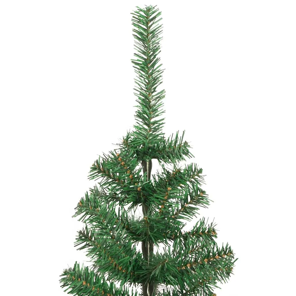 Karácsonyfa 300 LED-del állvánnyal Zöld 240 cm PVC