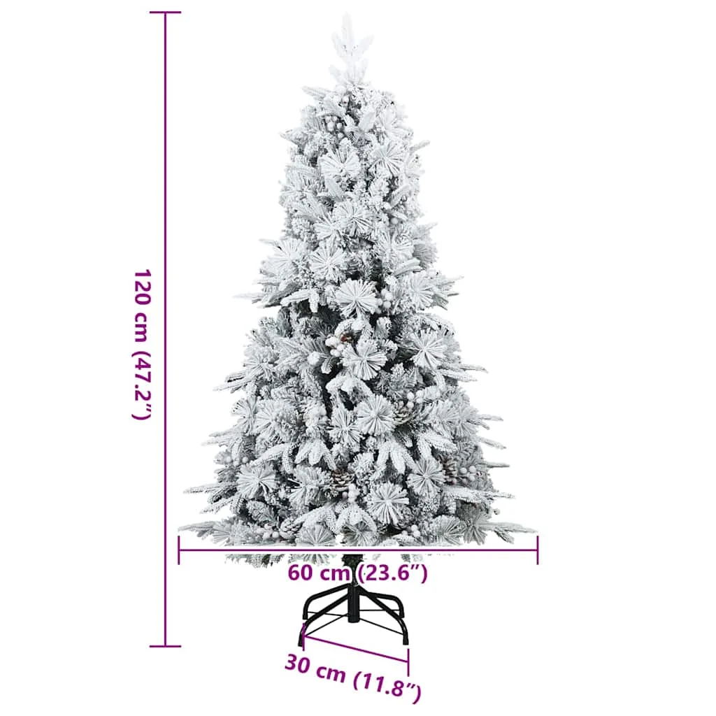 Műanyag Hajtogatós Karácsonyfa állvánnyal Zöld 120 cm PE és PVC