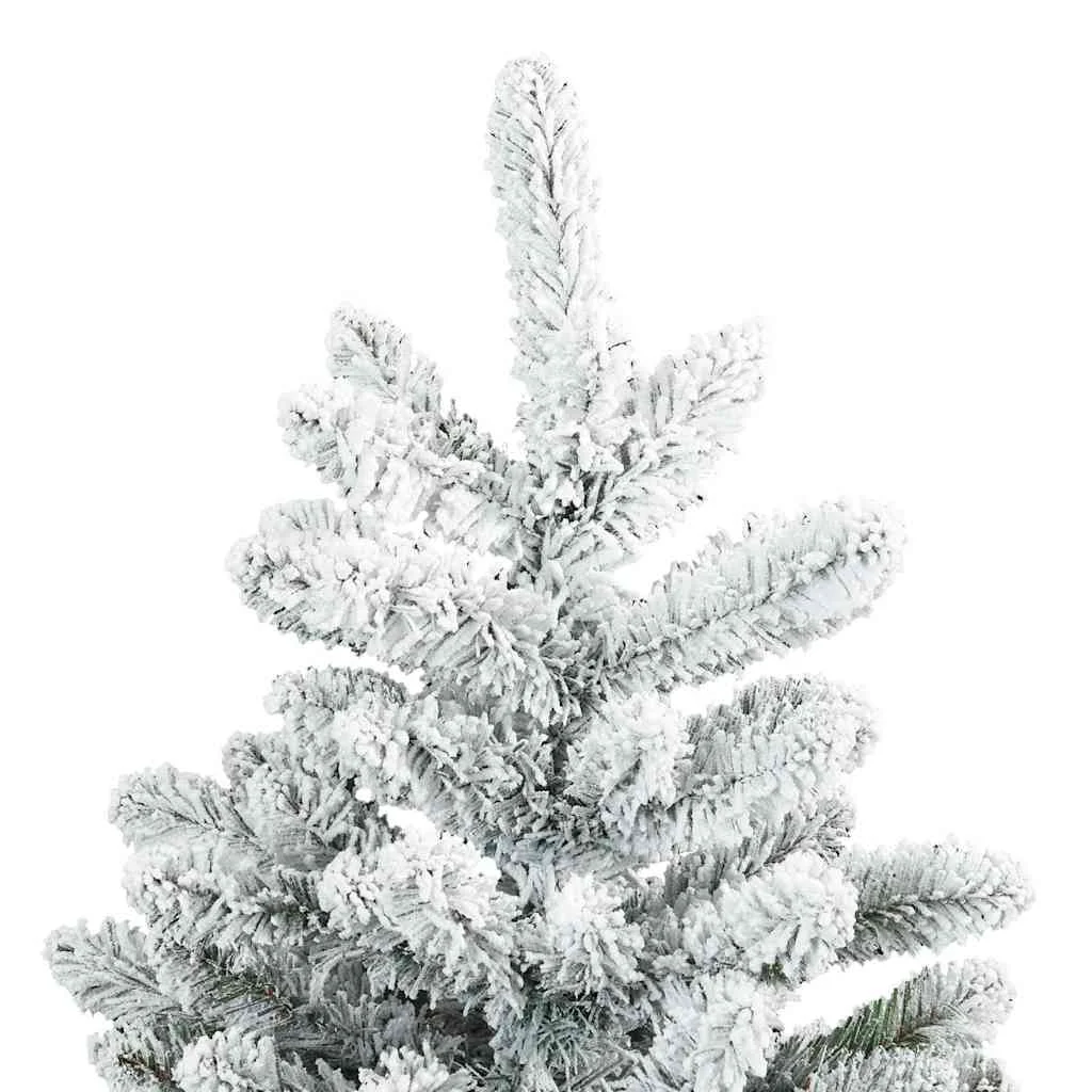 Műanyag Hajtogatós Karácsonyfa 150 LED-del Fehér 150 cm PVC